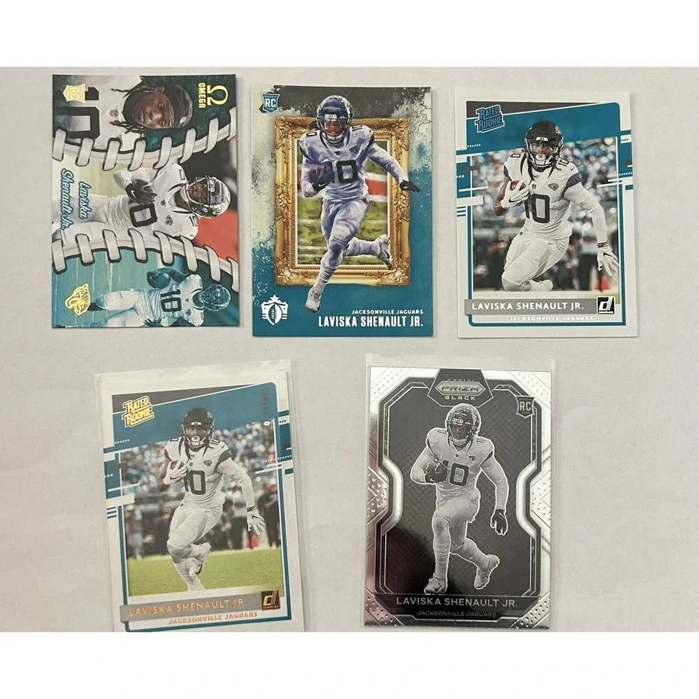 Panini Lot of 5 Jacksonville Jaguars Laviska Shenault Jr. Football Cards (Z1)